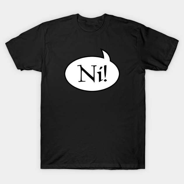 "Ni!" Word Balloon T-Shirt by GloopTrekker